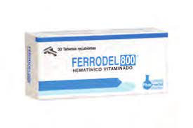 FERRODEL CAPLETAS 800MG X 30