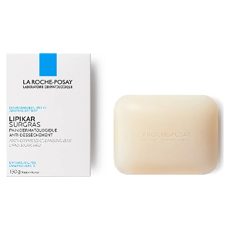 LIMPIEZA FACIAL LIPIKAR SURGRASS JABON BARRA PIEL ATÓPICA 150G