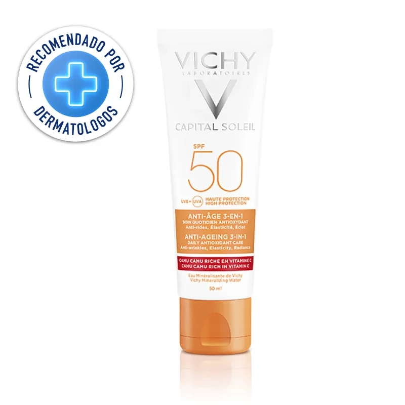 PROTECTOR SOLAR FACIAL SOLEIL ANTIEDAD FPS50+ X 50 ML