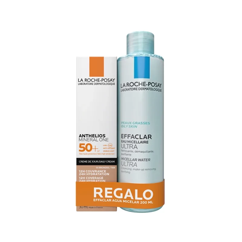 ANTHELIOS MINERAL ONE SERUM 50+T3 X 30ML + AGUA MICELAR 200ML PACK